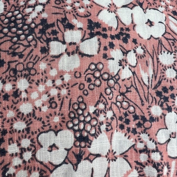 Anthropologie Pilcro Pink Floral Sasha Smocked Button Down Shirt Blouse S - Picture 12 of 15